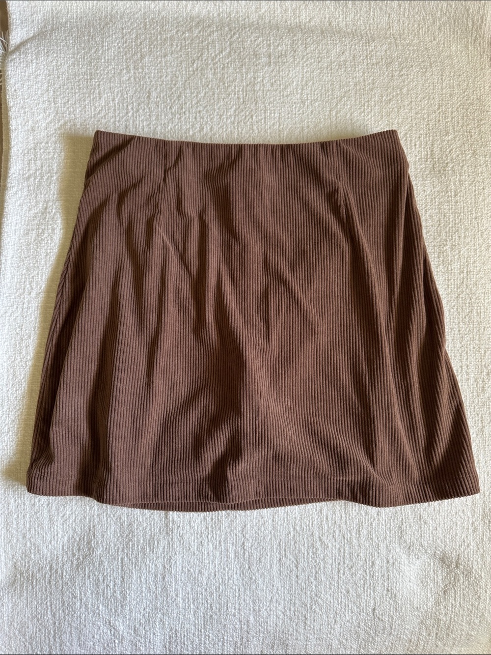 High Waisted 2-in-1 A Line Mini Corduroy Casual